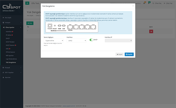 hotspot yük dengeleme